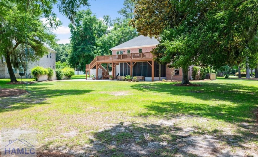 Rear View of Home and Lot