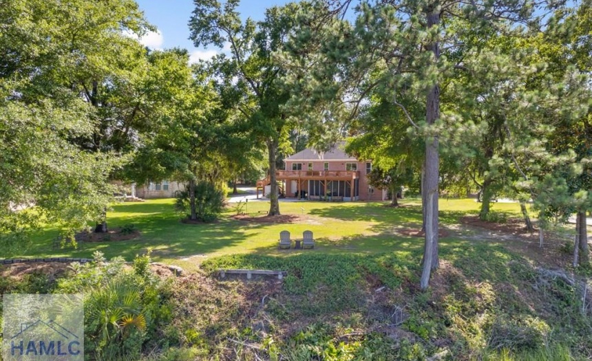 Rear View of Home and Lot