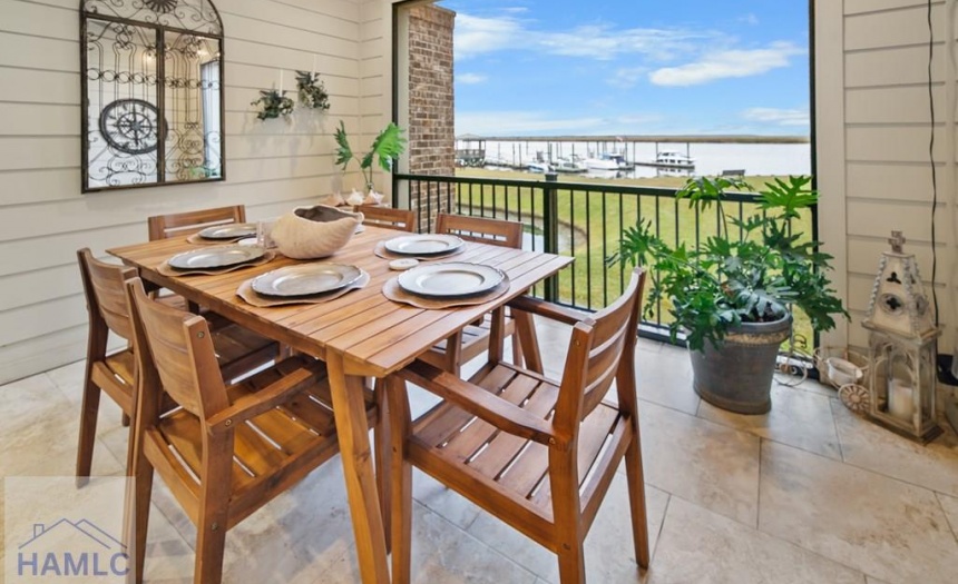 Enjoy dinner on your screened porch